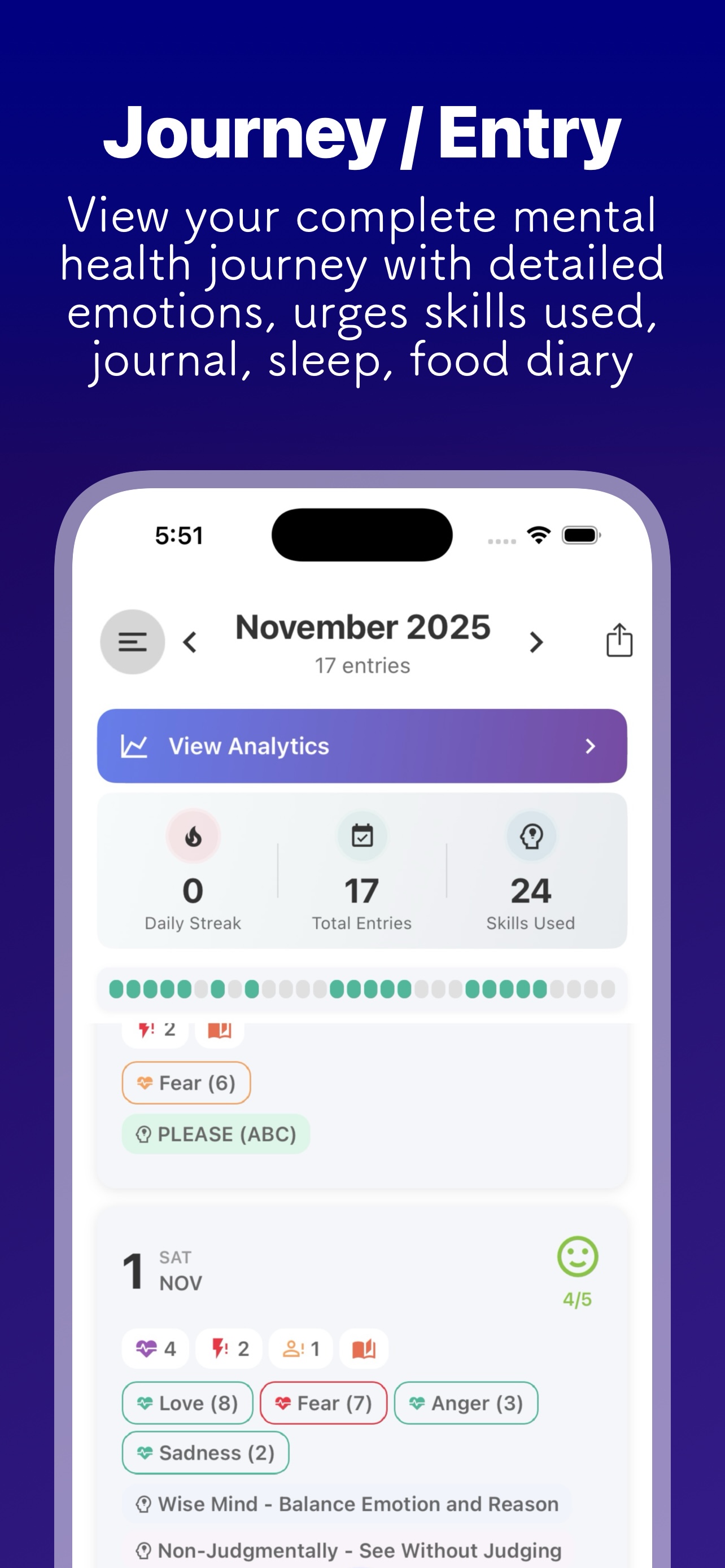 Journey and Entry View