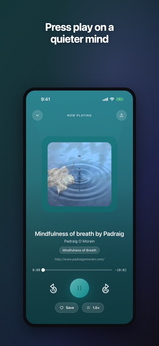 Guided meditations and breathing exercises